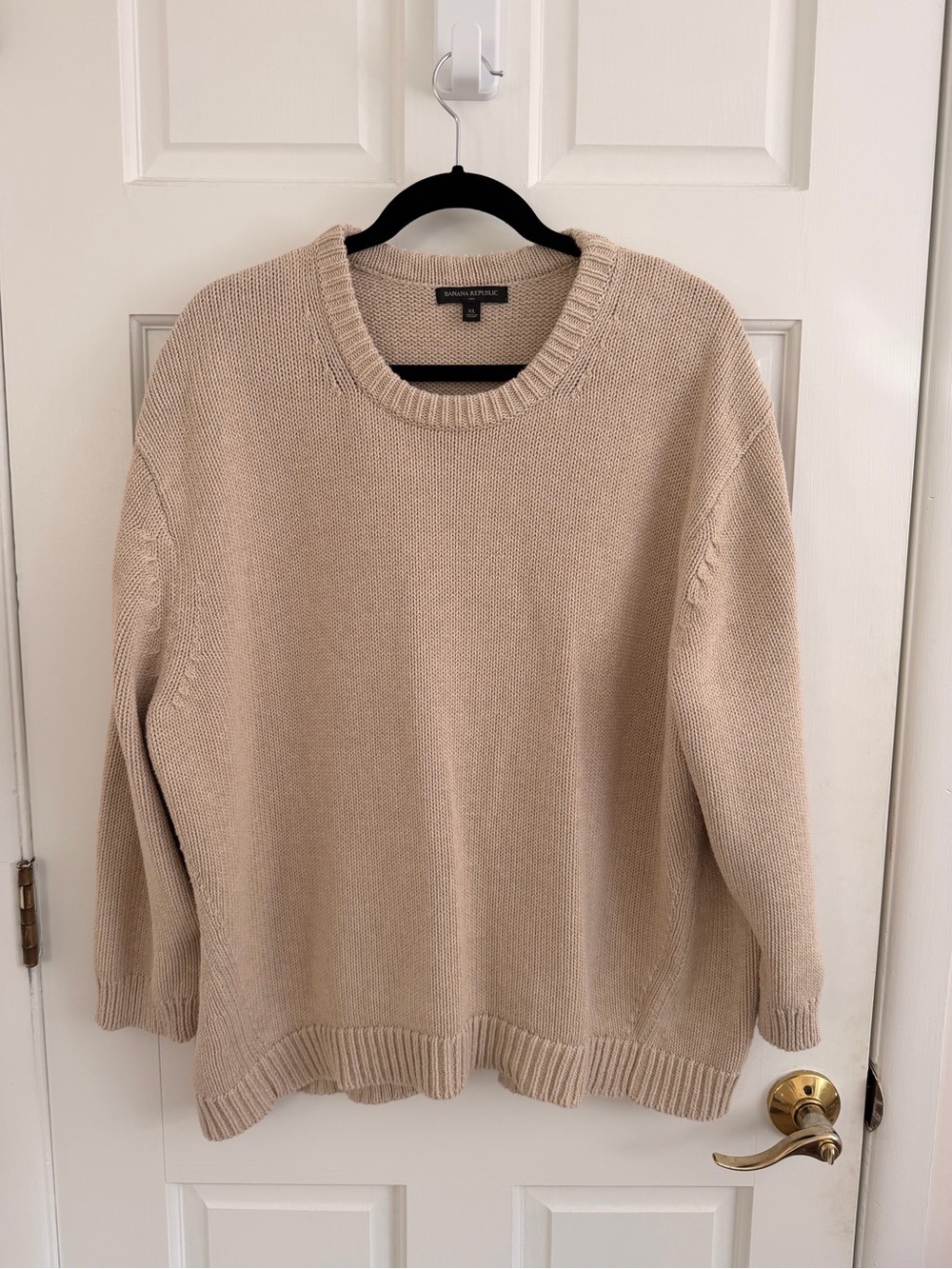 Banana Republic Beige Crewneck Sweater